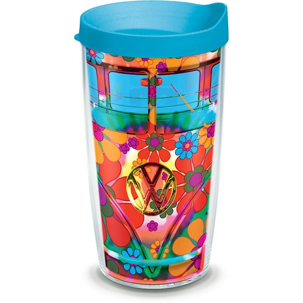 Peace Love Insulated Tumbler with Wrap and Lid 16 oz Tervis 1318096 Volkswagen Tritan Clear Peace Love Insulated Tumbler with Wrap and Lid 16 oz Tervis 1318096 Volkswagen Tritan Clear